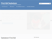 Tablet Screenshot of firstaidsaskatoon.ca